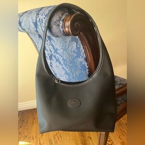 LONGCHAMP LE PILAGE Black Nylon Shoulder Bag